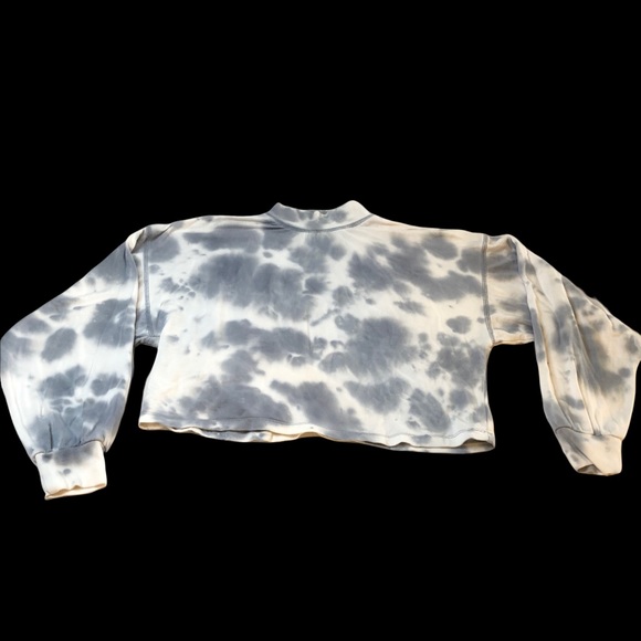Wild Fable Super Soft Tye Dye Cropped Long Sleeve T-Shirt, Mock Neck, Oversize - Picture 3 of 10